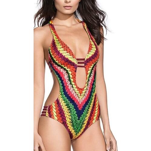 Bikini 2019 Swimwear Sexy Women Bandage One Piece Bikini Monokini Push Up Padded Bra Swimwear Swimsuit Bikinis Maternity 35