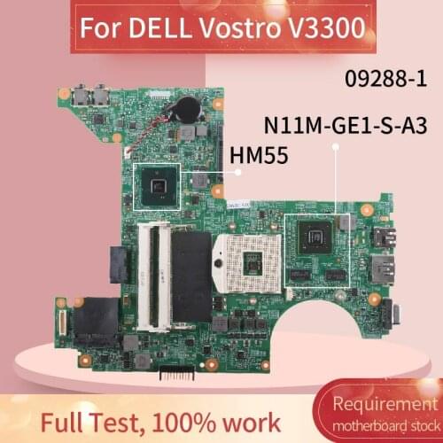 CN-05JR09 05JR09 Laptop motherboard For DELL Vostro V3300 Notebook Mainboard 09288-1 N11M-GE1-S-A3 HM57