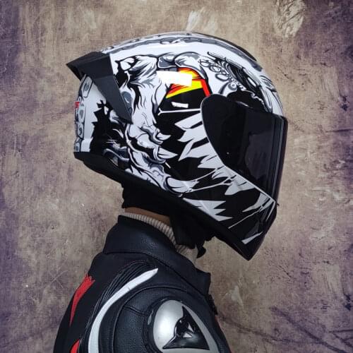 Safety Motorcycle Helmets Full Face Dual Lens Racing Helmet Strong Resistance Off Road Helmet DOT Approved