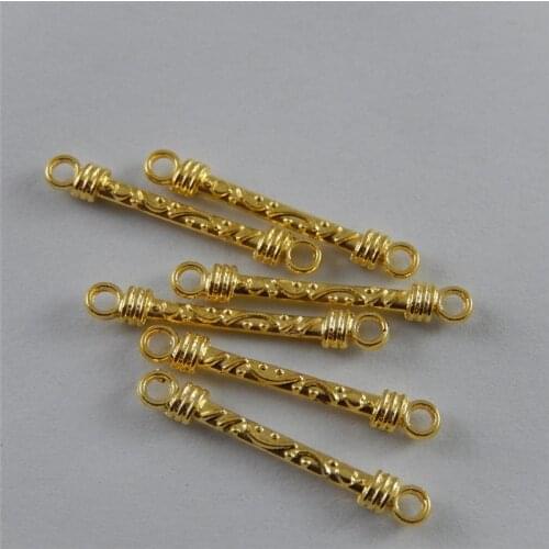 GraceAngie 10pcs Gold Tone Alloy Bar Connectors Pendants Jewelry Necklace Accessories 38126