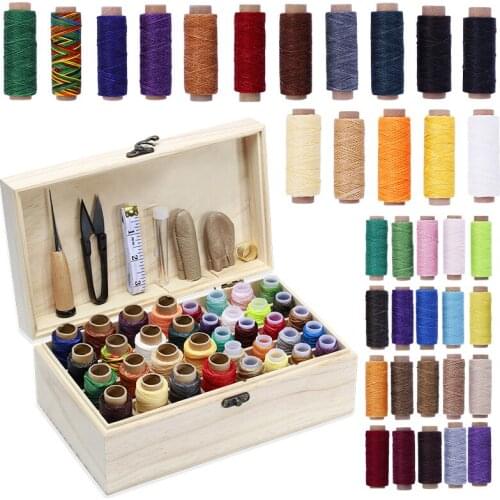 Leather Craft Hand Tools Thread for Leather Waxed Sewing Line Sewing Supplies,Leather Waxed Thread Leather Sewing