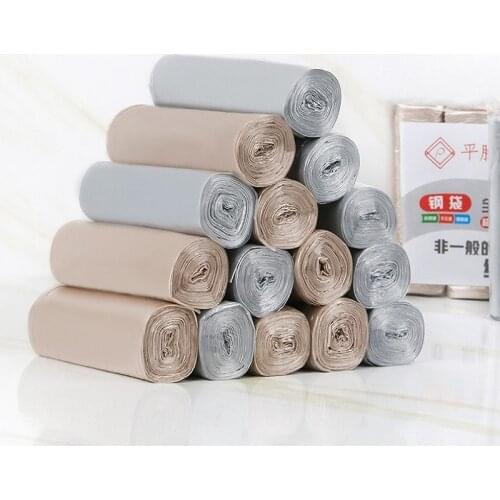 100pcs Garbage Bag Trash Sorting Kitchen Biodegradable Recycling Can In Car Wastebasket Bin Silver Thicken Office Roll Dispenser