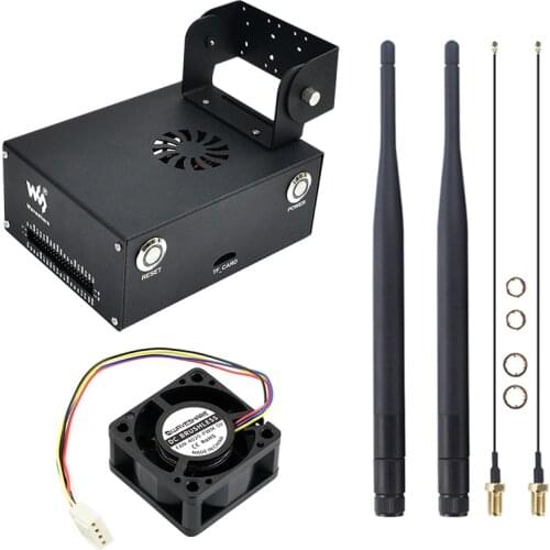Metal Case Kit for NVIDIA Jetson Nano Optional Binocular Camera Bracket Set and Cool Fan Compatible with Jetson Nano A02/B01