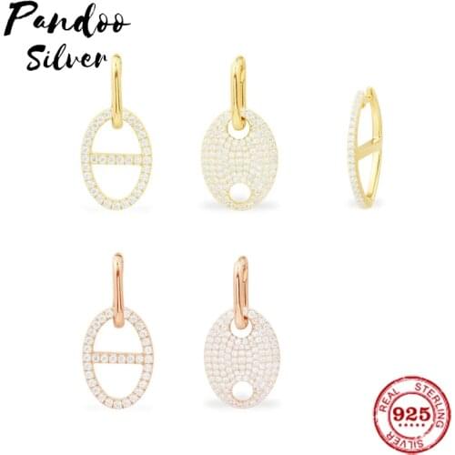 Fashion Charm Silver High Qulaity 1:1, Drop Earrings For Women Jewelry Dangle Earring 2021 Female Trend Piercing Earring