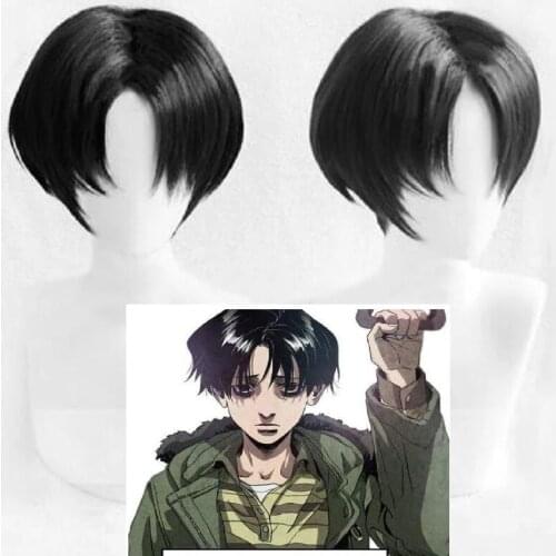 High Quality Anime Wig Killing Stalking Yoon Bum Yoonbum Short Black Heat Resistant Hair Synthetic Cosplay Wig + Wig Cap
