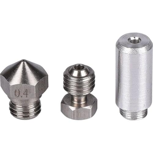 MK10 All Metal Hotend Kit M7 Nozzle 0.4mm stainless steel & Aluminum throat & connector for MK10 Nozzle 3D printer