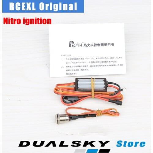 RCEXL V2 Universal hat On Board Glow System Methanol Engine Ignition With LED Indicator for Airplane RC