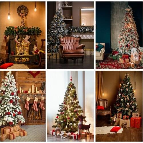 Christmas Photography Background Christmas Tree Backdrop for Photo Studio Baby Portrait Photocall 201014SDS-01