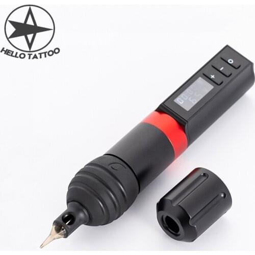 HELLO Original battery wireless tattoo machine pen 1800 mAh Lithium Battery Pen Fast Charge Japan Coreless Motor Noiseless