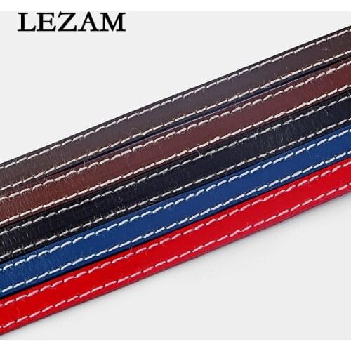 3meter Genuine Leather Margin Sewing Cords 10*2mm Flat Leather For Diy Bracelet Necklace Jewelry Cord Material Bijoux