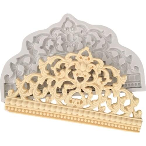 Sugarcraft Crown Shape Silicone Mold Fondant Cupcake Topper Cake Decorating Tools DIY Candy Chocolate Gumpaste Baking Mould