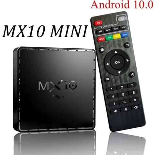 5pcs MX10 Mini Android 10 TV Box Allwinner Quad Core 4GB 64GB Max 2.4G&5G Dual Wifi Bluetooth 4.2 6K Ultra HD Media Player