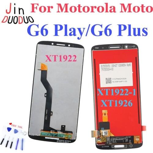 AAA+ For Motorola Moto G6 Play / G6 Plus LCD Display Touch Screen Digitizer Assembly For Moto XT1922 XT1922-1 XT1922-3 XT1926