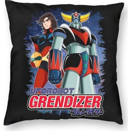 Goldorak Grendizer Actarus Cushion Covers Sofa Decoration UFO Robot Goldrake Square Throw Pillow Cover 45x45
