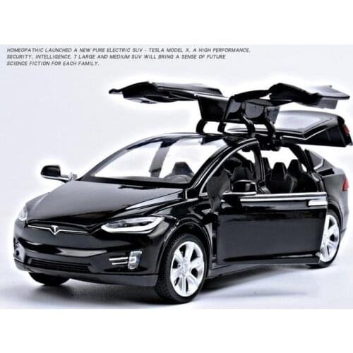 1:32 alloy pull back car toys, high imitation Tesla MODEL X90, 4 open door music &flash& toy vehicles, wholesale