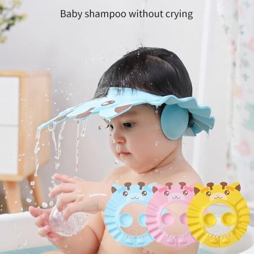 1PCS baby shampoo artifact ear protection shampoo cap adjustable waterproof bath shampoo cap shower cap bathroom supplies