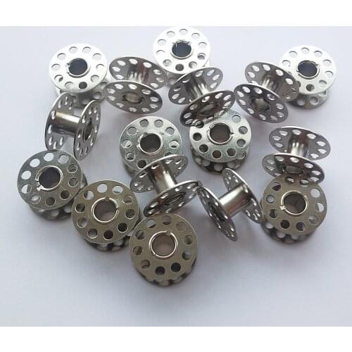 10pcs High Quality Metal Bobbins Spool Sewing Craft Tools Stainless Steel Sewing Machine Bobbin Spool LFR03