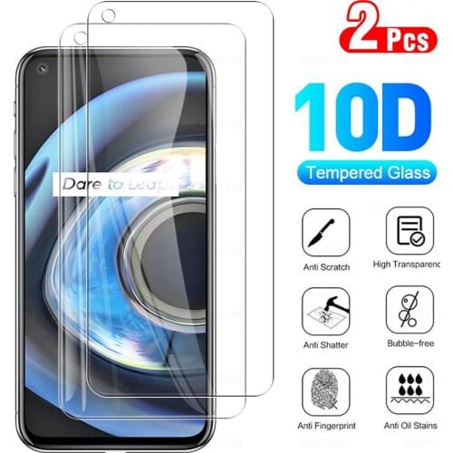 2Pcs Full Cover Protective Glass For OPPO Realme Q3 5G Tempered Glass For Realmy Realmi RealmeQ3 Q 3 6.5" Screen Protector Film