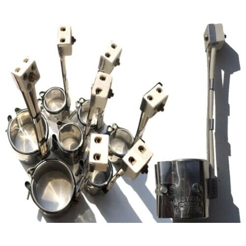 25mm ID Band Heaters 25/30mm Height Stainless Steel Electric Heating Element Wattage 60/70/80W for Injection Machine 2pcs