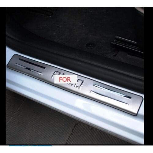4PCS/SET Stainless Steel Door Sill Scuff Plate for Chevrolet AVEO 2011 2012- 20142015 Car Styling Accessories