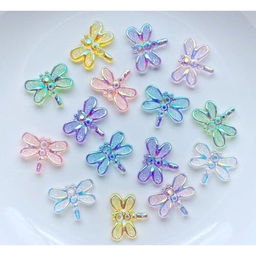60Pcs Kawaii Cute Shiny Mini Butterfly Flat Back Cabochons Scrapbooking DIY Jewelry Craft Decoration For Nail Access