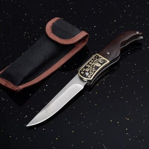 8.2" 75CR15 Blade Knives Straight Knife Hunting Knife Outdoor Camping Self-defense Tools Tactical Folding Pocket Survival Knife