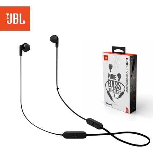 JBL TUNE215BT Wireless Bluetooth Earphone Stereo High-quality Earbuds Running Sports Earphone Hanging Neck Semi-in-ear Earbuds