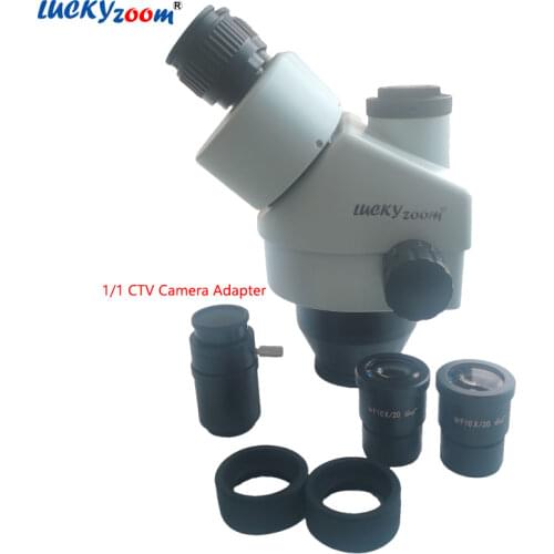 Brand 3.5X-45X Simul-Focal Trinocular Stereo Microscope Head Continuous Zoom Microscope Head Professional Trinocular Microscopio