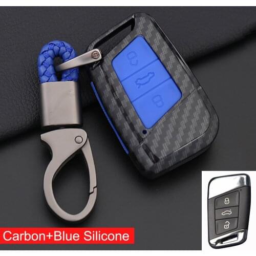 Car key case Cover Bag For VW Volkswagen Magotan(2017-2018) New CC (2019) New Passat (2019) B8 Variant(2016~2018) keychain