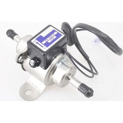 EP-500-0 12V Universal Car Boat Low Pressure Gas Diesel Electric Silvery Fuel Pump 1/4 Tubing 3-5 PSI 8188-13-350