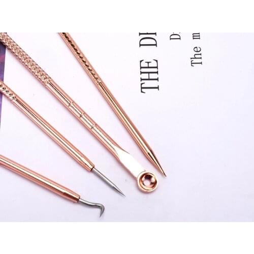 Stainless Steel Blackhead Removal Tool Freckle Powder Removal Needle Set Black Spot Pore Cleanser 10set Blackhead Acne Needle