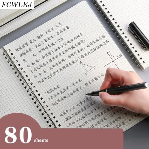 Coil Notebooks and Journals Memo Pad School Office Stationery PP Cover A5 B5 Concise Diary Horizontal Grid Book School Supplies