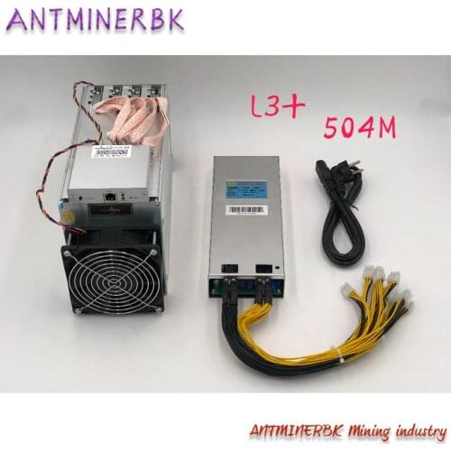 Using 80% of the L3 + 504M ASIC encryption mining machine Dogecoin LTC mining machine ANTMINER L3 + LTC 504M (with psu) is bett