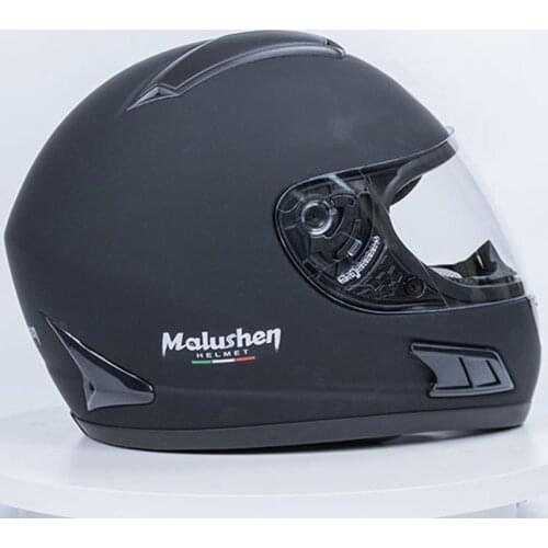 Malushen Original Brand Matte Black Motorcycle helmet Child Motorcross Safety Hat Personality Full Face Men Helmet