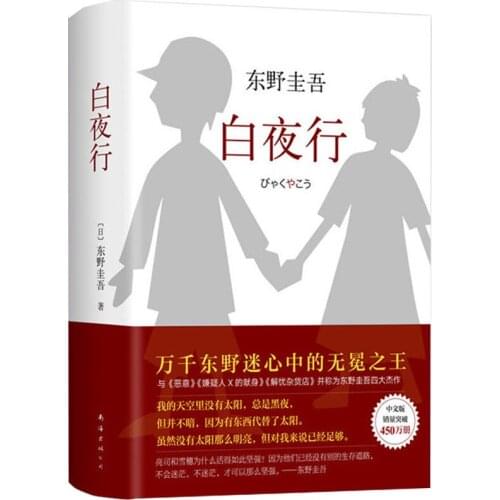 New Chinese Book Baiyexing Mystery novel Japanese suspense detective horror thriller mystery novel for adult