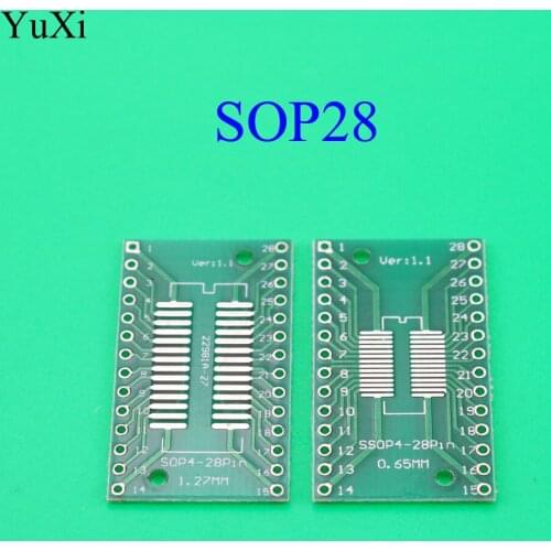 YuXi TSSOP28 SSOP28 SOP28 to DIP28 Transfer Board DIP Pin Board Pitch Adapter
