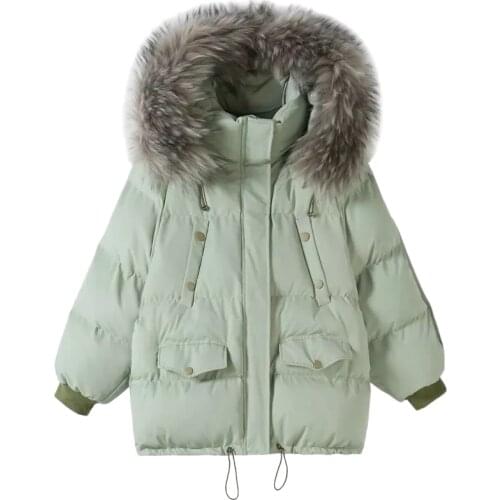 Down Cotton Padded Jacket Womens Short Loose New Winter Korean Cotton Padded Jacket Thickened Bread Jacket Winter Clothes Women