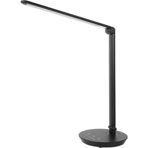 LED Desk Lamp,Eye-Caring Table Lamp Natural Light Protects Eyes Dimmable Office Lamp USB Charging Desk Lamp EU Plug