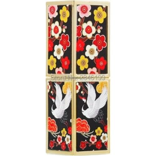 Lipstick Tube 12.1 Square Lip Balm Container Classical Lipstick Packaging Chinese Style Lip Balm Tube Cosmetic Container 20pcs