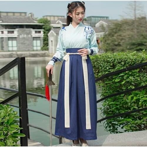 Women Swordsman Cosplay Costume Chinese Traditinal Hanfu Clothing Lady Ancient Tang Dynasty Outfit Oriental Folk Dance Dress 90