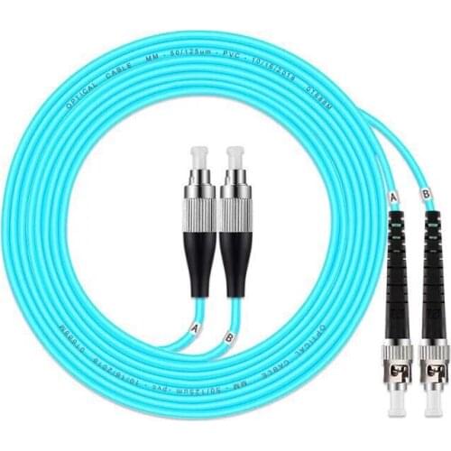 5PCS/lot ST/UPC-FC/UPC Fiber Optic Patch Cord MultiMode OM3 Optical Cable MM Multimode Duplex Fiber Optic Jumper Patch Cord FTTH