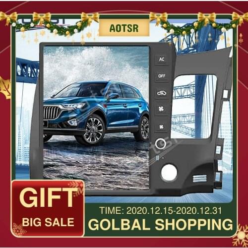 AOTSR Android 10.0 For Honda Civic 2008-2011 Tesla style Vertical screen Car GPS Navigation DSP HDMI Navi Radio Auto stereo