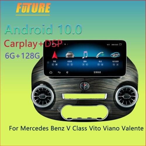 Android 10 For Mercedes Benz V Class Vito Viano Valente Metris W447 Car Radio Stereo Multimedia Player GPS Navigation Head Unit