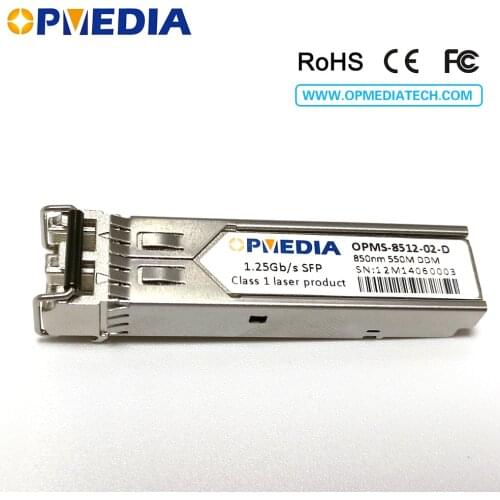 Free shipping compatible with IBM 1000BASE-SX,1.25G SFP transceiver,850nm 550m, optical module,LC connector,MMF,DDM,GLC-SX-MM