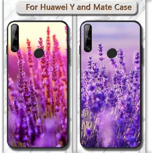 Simple lavender Purple flowers Phone Case Cover for huawei mate 9 10 20 30 pro lite X Y5 6 7 9 prime Enjoy 7