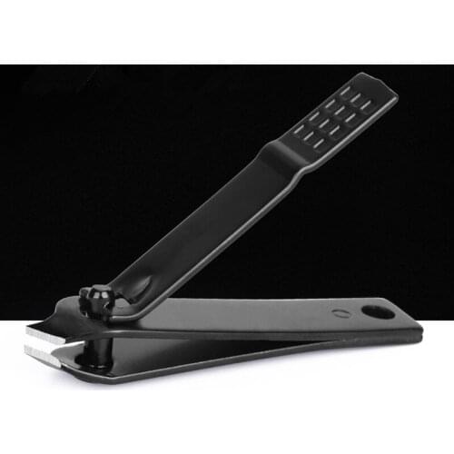 Carbon Steel Black Nail Clippers Oblique Mouth Nail Knife Repair Tool Handle Nail Cut Finger Toe Scissors Toe Nail Clippers
