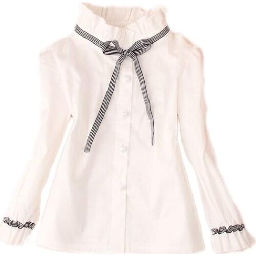 Белые блузки для девочек Childhood Lovely China At AliExpress