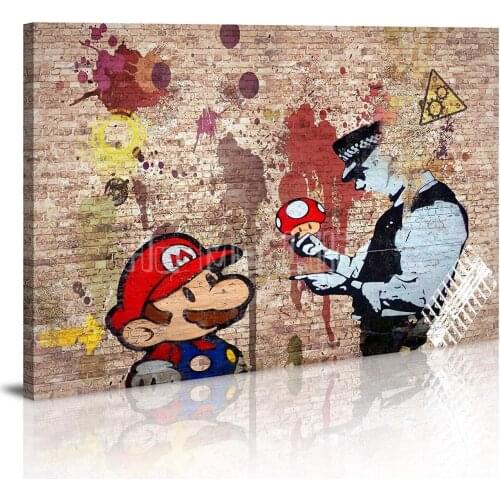 Color Character Street Art Oil Painting Wall Home Decoration