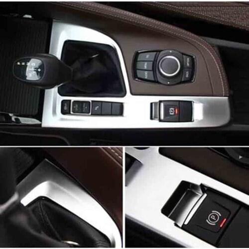 Auto gear panel decoration sequins Matte ABS For BMW X1 F48 2015 2016 20i 25i 25le