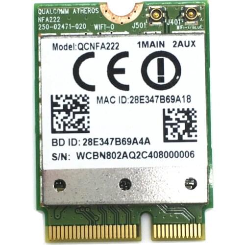 For QCNFA222 2.4GHz/5GHz 802.11ABGN 300Mbps Bluetooth 4.0 WiFi Card for ACER V3-371 E5-571G V5-573G